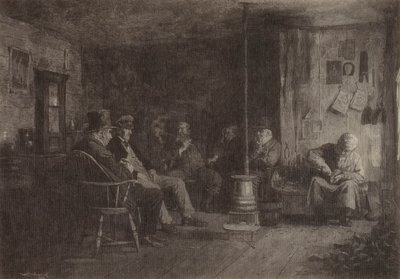 Filozofická škola v Nantucketu od Eastman Johnson