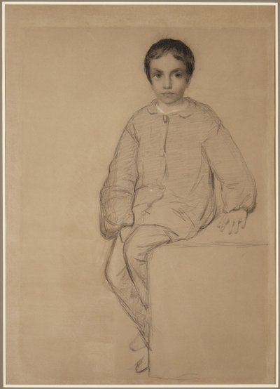 Sedící chlapec od Eastman Johnson