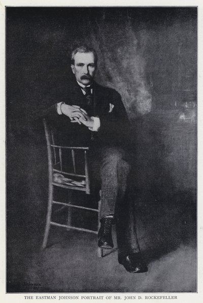 Portrét Eastmana Johnsona pana Johna D Rockefellera od Eastman after Johnson
