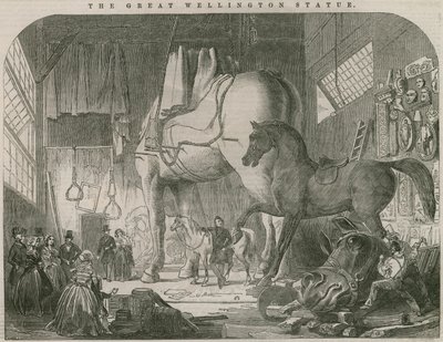 Velká Wellingtonova socha: Ateliér pana Wyatta neboli Model Room od Ebenezer Landells