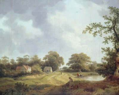 Suffolk Landscape (olej na plátně) od Ebenezer Tull