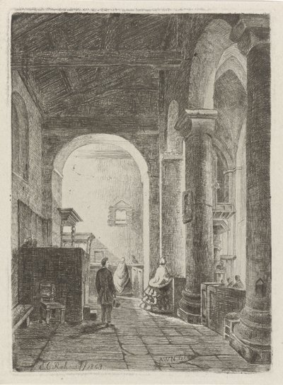 Interiér kostela od Eberhard Cornelis Rahms