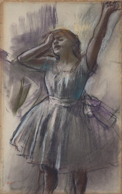 Tanečník se protahuje od Edgar Degas