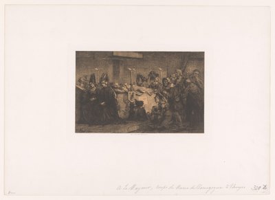 Marie Burgundské ve státě Bruggy od Edgar Alfred Baes