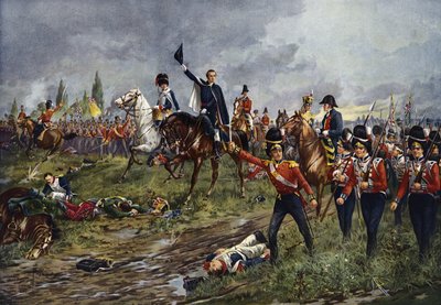 Celá linie postoupí, Bitva u Waterloo od Edgar Alfred Holloway