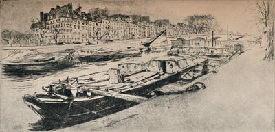 Quai des Celestins, 1915 od Edgar Chahine