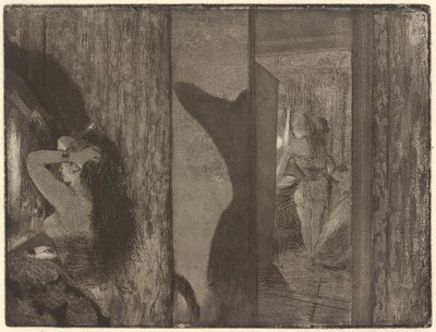 Herečky ve svých šatnách od Edgar Degas