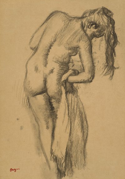 Po koupeli, cca 1891-92 od Edgar Degas