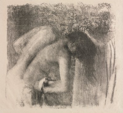 Po Bath velká verze, 1891-1892. od Edgar Degas