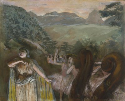Árie po baletu od Edgar Degas