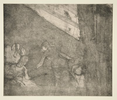At the Ambassadeurs, c.1877 (lept, akvatinta a suchá jehla) od Edgar Degas