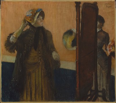 U kloboučnice od Edgar Degas