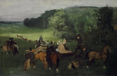 Na dostihovém závodišti (The Races), cca 1861-62 od Edgar Degas