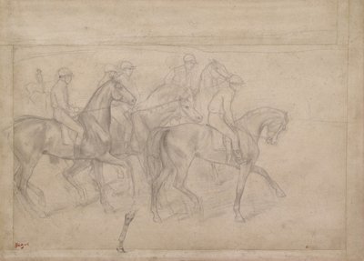 Na závodech, cca 1860-62 od Edgar Degas
