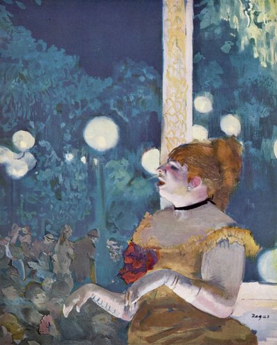 Koncert v kavárně: La Chanson du chien od Edgar Degas