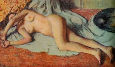 Lapač ležící na zemi, c1885 od Edgar Degas