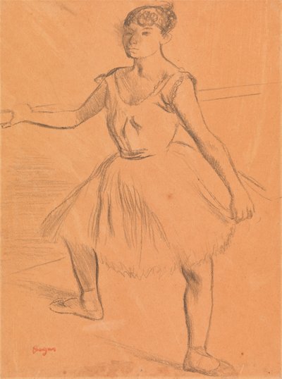 Balerína stojící u baru od Edgar Degas