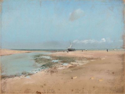 Pláž při odlivu (ústí řeky) od Edgar Degas