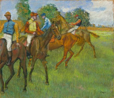 Před závodem, c. 1887-1889. od Edgar Degas