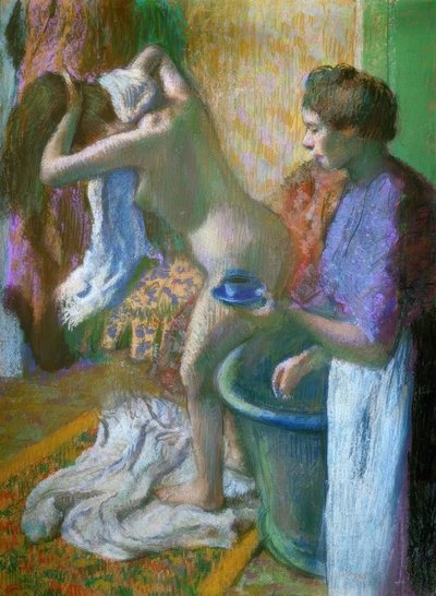 Snídaně po koupeli od Edgar Degas