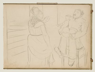 Scéna nevěstince od Edgar Degas