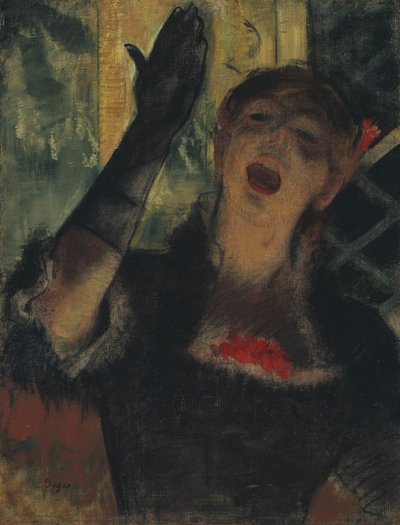 Cafe Singer, 1879. od Edgar Degas