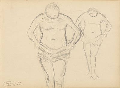 Kopie Cézannových Koupajících se od Edgar Degas