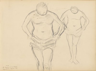 Kopie Cézannových koupajících se od Edgar Degas