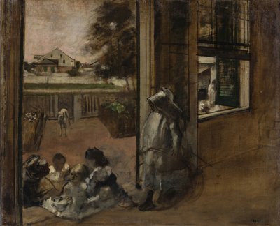 Nádvoří domu v New Orleans, 1872-1873. od Edgar Degas
