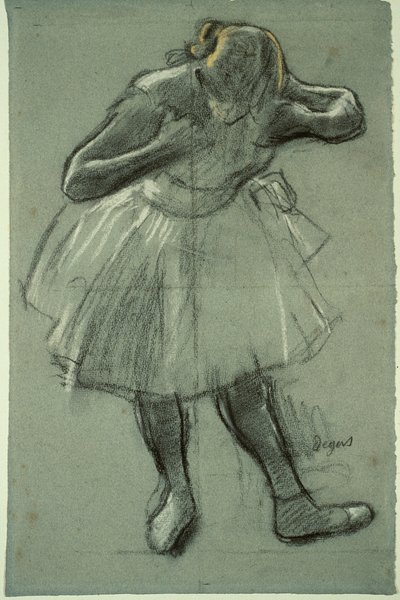 Tanečník v předklonu od Edgar Degas
