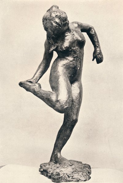Tanečnice při pohledu na chodidlo pravé nohy, c1900 od Edgar Degas