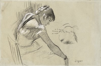 tanečnice v klidu; Odpočívající tanečnice, 1879 od Edgar Degas