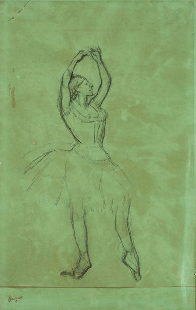 Tanečnice se vztyčenýma rukama od Edgar Degas