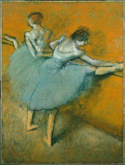 Tanečnice u tyče od Edgar Degas