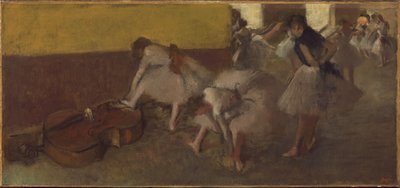 Tanečníci v zeleném pokoji, kolem roku 1879 od Edgar Degas