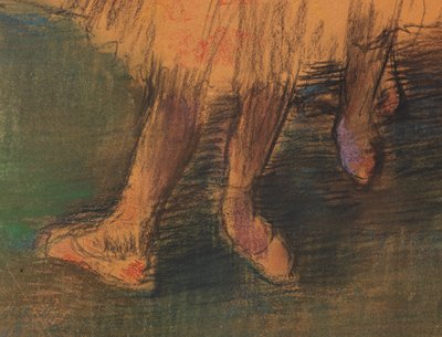 Tanečníci v křídle od Edgar Degas