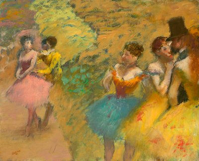 Tanečníci (zákulisí opery) od Edgar Degas