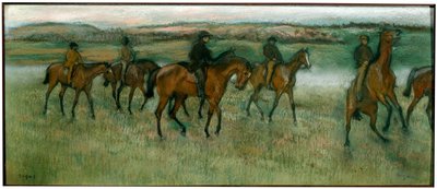 Cvičení závodních koní, c1880. od Edgar Degas