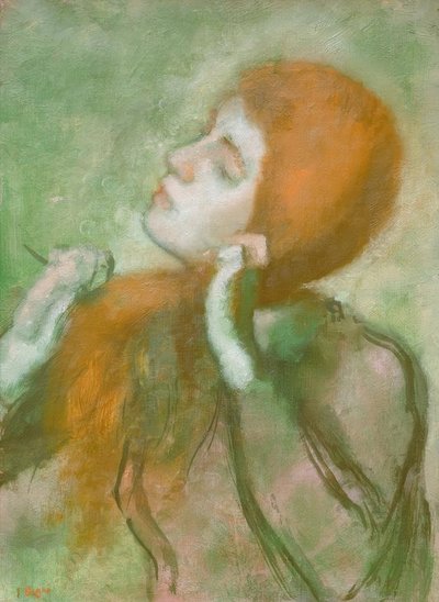Žena česání od Edgar Degas
