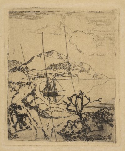 Řecká krajina, 1856. od Edgar Degas