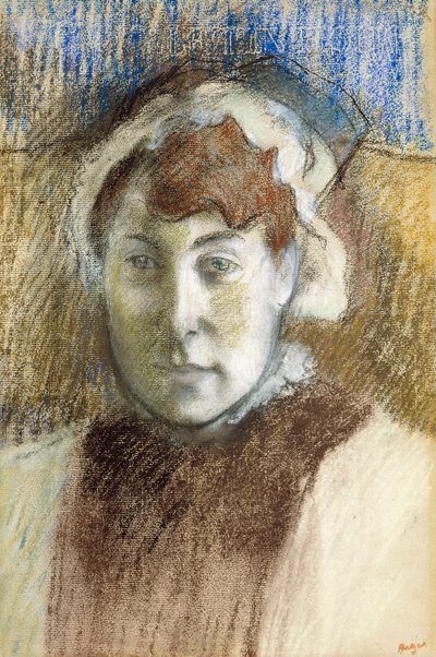 Hlava ženy od Edgar Degas