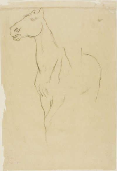 Tříčtvrteční kůň od Edgar Degas