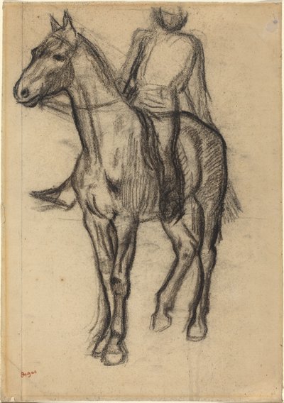 Kůň a jezdec, c. 1878. od Edgar Degas