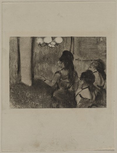 V salonu, c. 80. léta 19. století. od Edgar Degas