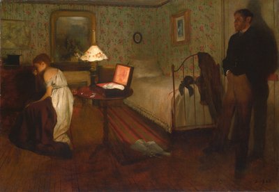 Interiér od Edgar Degas