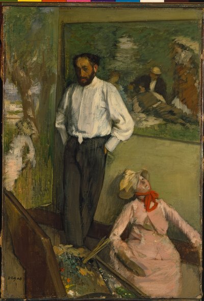 Muž a loutka od Edgar Degas