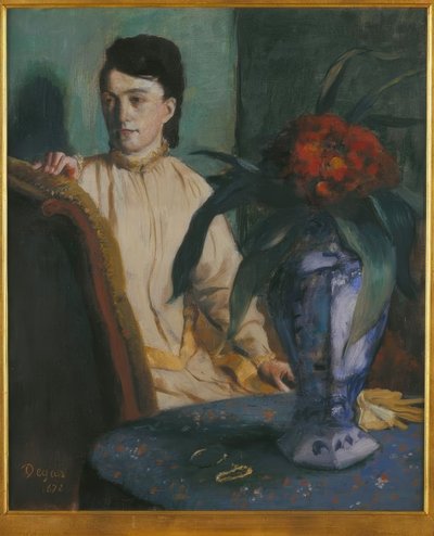Žena s vázou od Edgar Degas