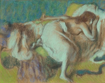 Le Repos, cca 1893 (Pastel na palubě) od Edgar Degas