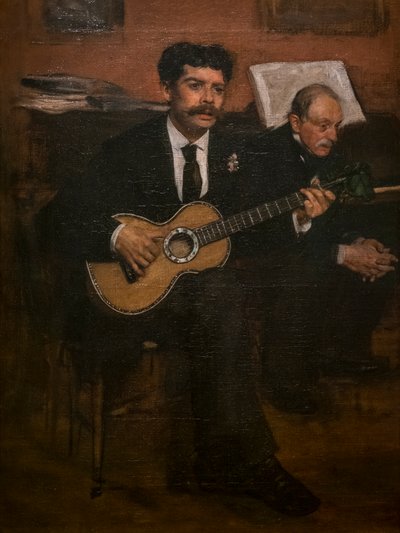 Lorenzo Pagans a Augustus De Gas. Kolem 1871-72. Olej na plátně. od Edgar Degas