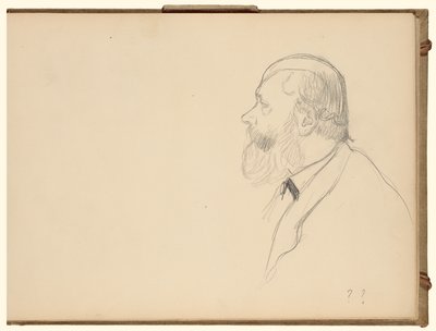 Muž z profilu od Edgar Degas